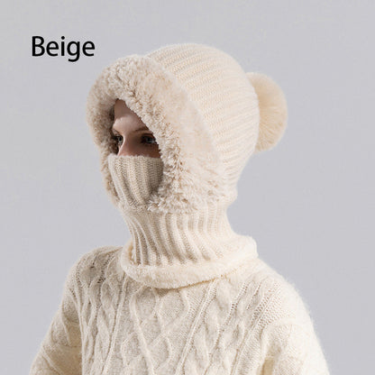 ✨Vintererbjudande💖Vinter varm stickad mössa och halsvärmare set