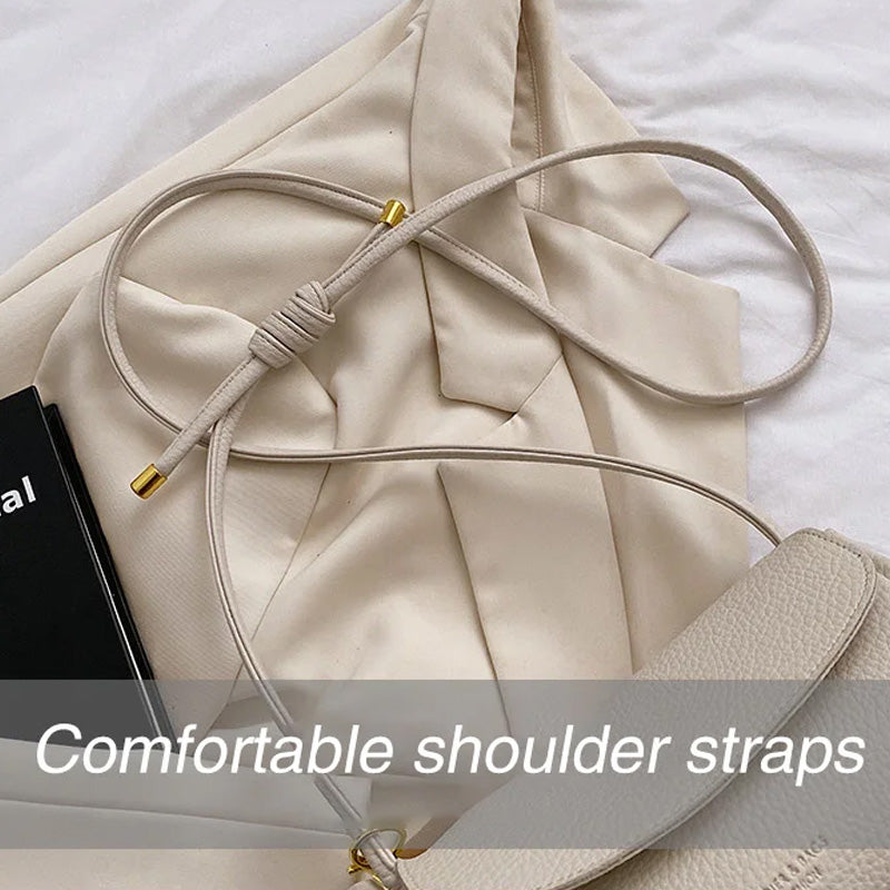 High end mote crossbody-veske for kvinner med elefantanheng