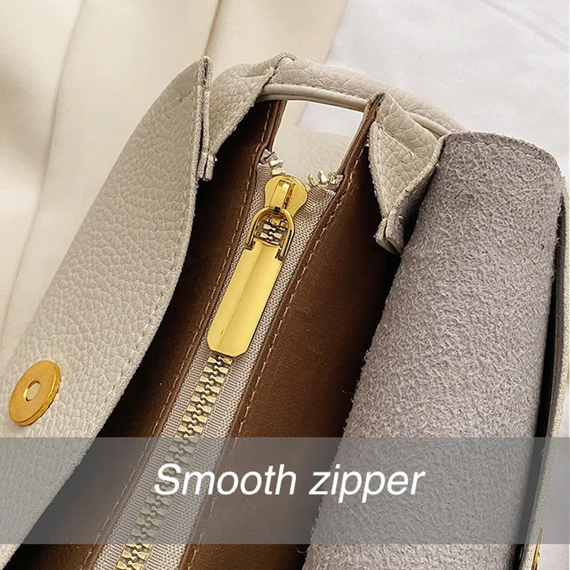 High end mote crossbody-veske for kvinner med elefantanheng