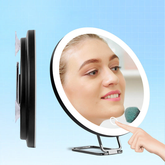 Wiederaufladbarer beleuchteter Makeup-Spiegel mit Vergrößerung🌷🎐