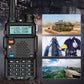 Radioaficionado UV-5R Radio bidireccional de largo alcance UV5R Walkie de doble banda