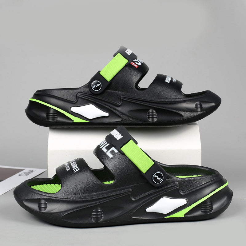 Chunky, polstrede sandaler med svellelignende grep