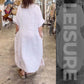 🔥Best Sale🔥Vestido elegante de mujer de algodón y lino 💖 transpirable 💖 suelto