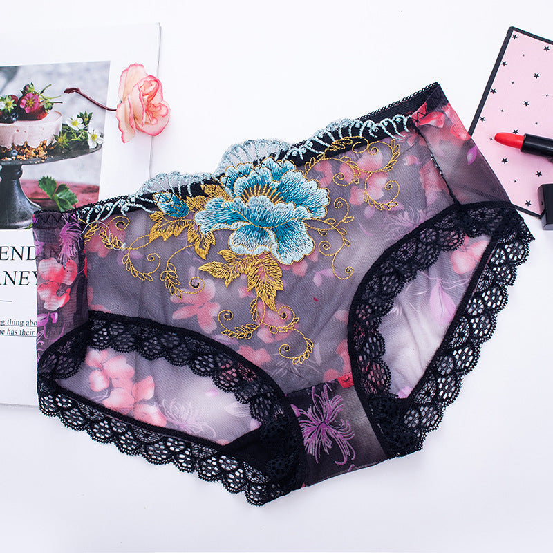 🌸KJØP 7 FÅ 7 GRATIS🌸 Antibakterielle bomullstruser med blonderbroderi