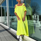 Maxiklänning med Kala Axlar för Kvinnor 👗✨ - Perfekt för En Trendig och Elegant Look!
