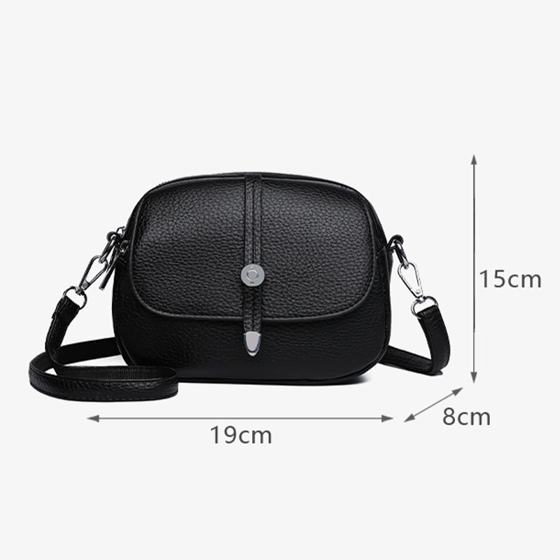 Ensfarget Lett Crossbody-veske for Kvinner