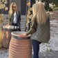 🎁Begränsad tid 70% rabatt🎁 Stickad puffjacka med patchwork-mönster, dam