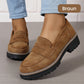 ⏳Fabrikserbjudande sista dagen - 53% rabatt 🎁Bekväma damloafers med grov klack och slip-on