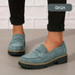 ⏳Fabrikserbjudande sista dagen - 53% rabatt 🎁Bekväma damloafers med grov klack och slip-on