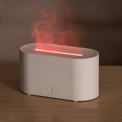 🔥Begränsad tid 50% rabatt🔥Färgglad simulerad flamma för skrivbordet, multifunktionell luftfuktare och aromaterapimaskin