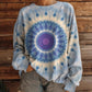 👚Säsongsbutik🍂Lös tie-dye sporttröja för dam