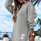 🎀Höstgarderobens Viktigaste Saker🎁Långärmade Sweatshirts Med Dragkedja, Slitsar Och Vardagssweatshirts