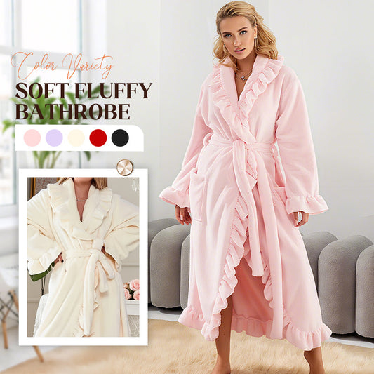 ⏳Tidsbegränsad specialerbjudande⏰Mjuk fluffig badrock 🧖♀️ – Hudvänligt tyg, mysig värme efter duschen