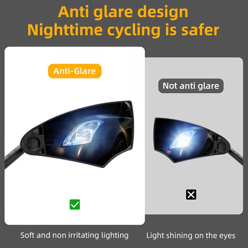 360° justerbart sykkel speil til styret
