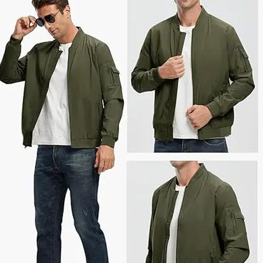 💥Nyheter - 50% rabatt💥Lätt bomberjacka för män