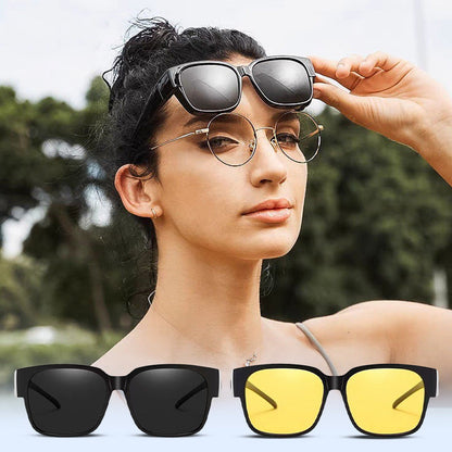 😎Kjørebriller Polarisierte UV-Schutz-Sonnenbrille mit doppeltem Verwendungszweck✨