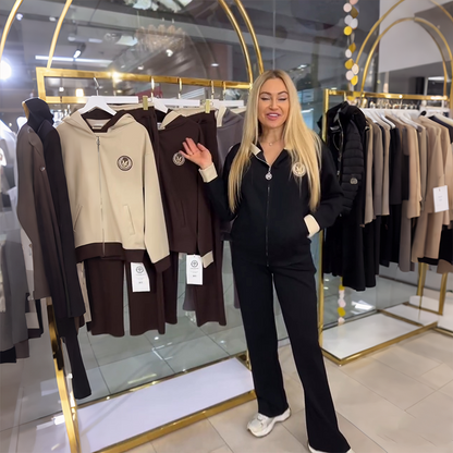 🚚 ¡ENVÍO GRATIS! ✨ Conjunto de Chándal con Capucha y Cremallera para Mujer, ¡Cómodo y Estiloso! 💖