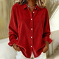 💥 ¡Oferta temporal!💕Camisa casual de manga larga para mujer: textura suave y corte holgado 💕