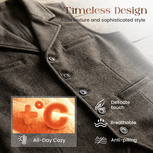 Slim Fit casual businessvest for menn