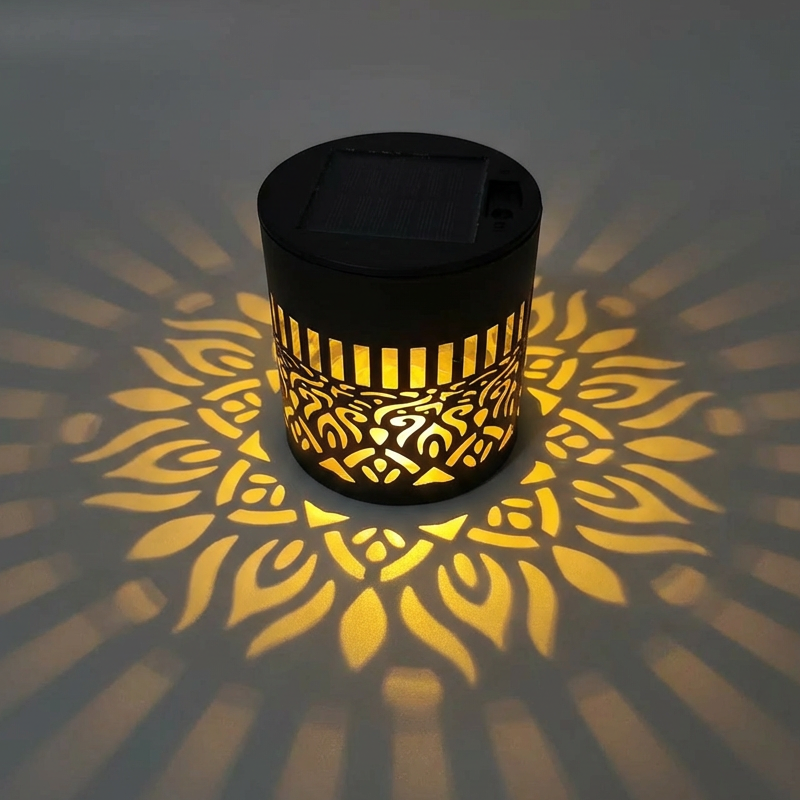 🌞50 % RABATT NÅ! 🌀 Solcelledrevet mandala-lys – Fantastisk mønsterprojeksjon, 2-i-1 gulv- og veggdesign og IP65 vanntett automatisk av/på 🌿