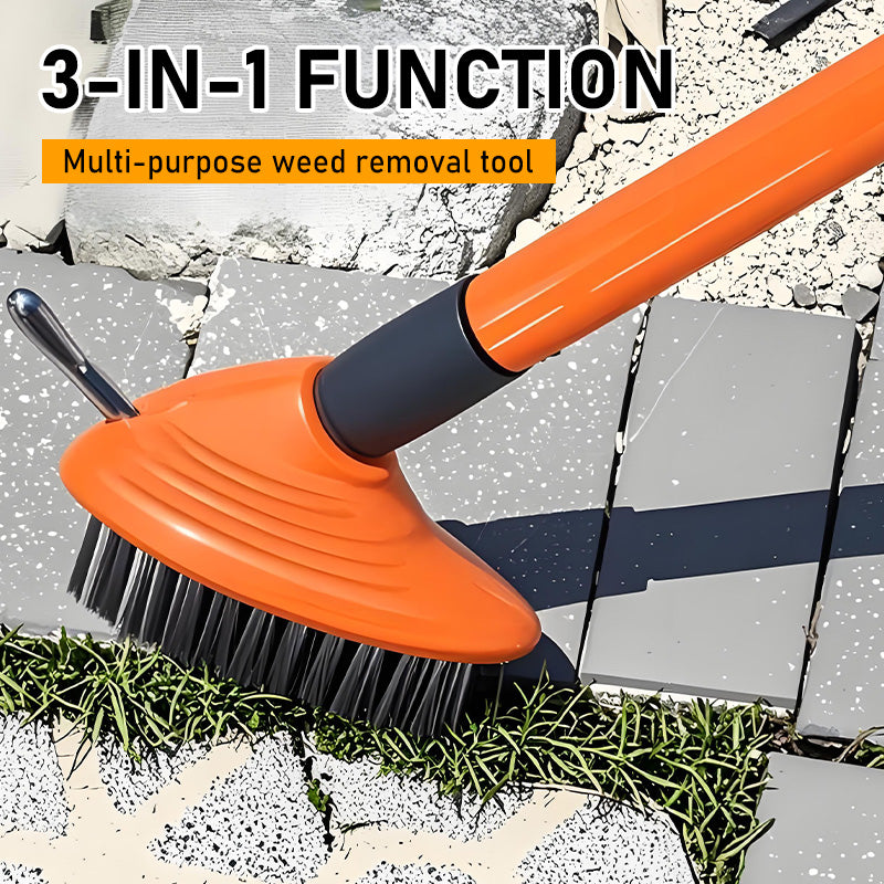 🌿 50 % RABATT NÅ! 🧹 3-i-1-verktøysett for ugressbørster – slitesterke stålbørster, ergonomisk håndtak og perfekt for terrasser, innkjørsler og hagestier 🏡