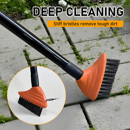 🌿 50 % RABATT NÅ! 🧹 3-i-1-verktøysett for ugressbørster – slitesterke stålbørster, ergonomisk håndtak og perfekt for terrasser, innkjørsler og hagestier 🏡