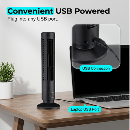 🎁2026 Nyheter 50% RABATT💥 USB-drevet bladløs tårnvifte