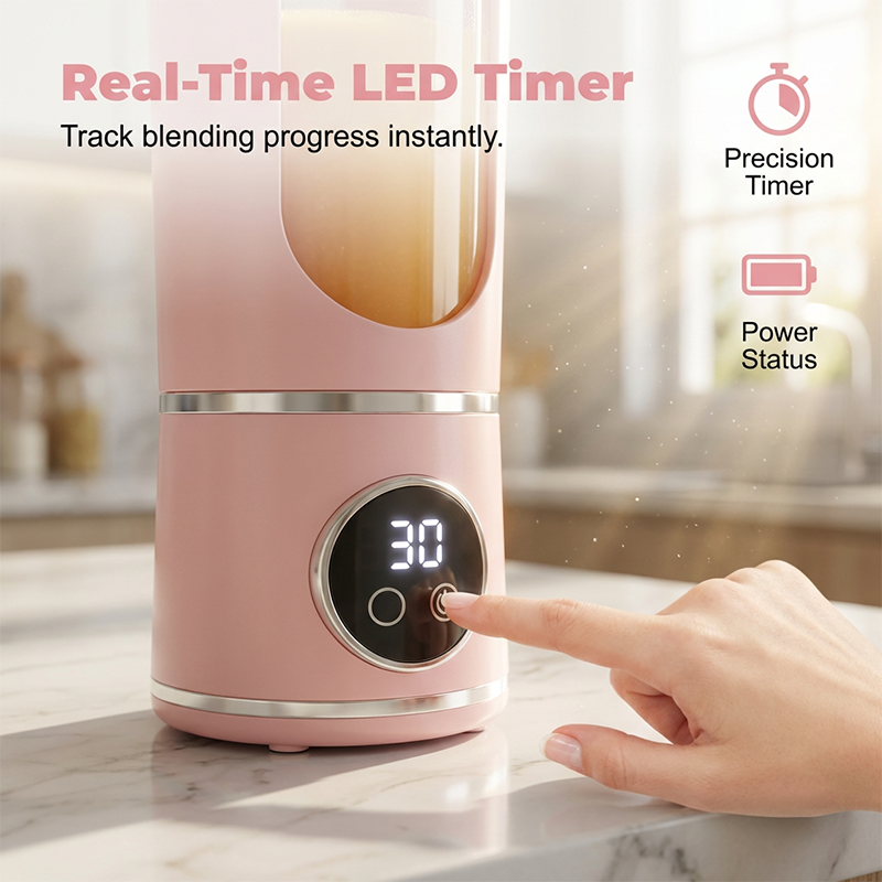 ⏰🔥Tidsbegrenset tilbud! 🍓💨 Bærbar USB-oppladbar blender – Lag deilige smoothies når som helst, hvor som helst ✨🥤