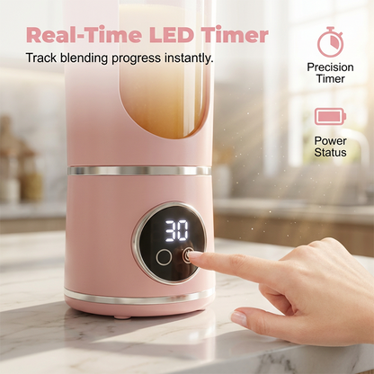 ⏰🔥Tidsbegrenset tilbud! 🍓💨 Bærbar USB-oppladbar blender – Lag deilige smoothies når som helst, hvor som helst ✨🥤