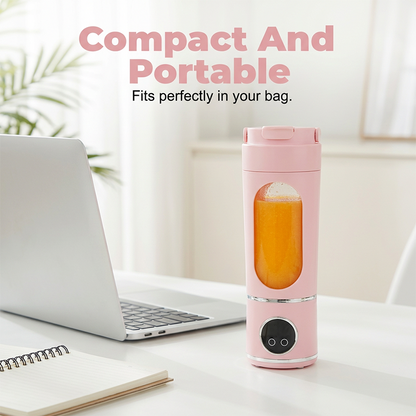 ⏰🔥Tidsbegrenset tilbud! 🍓💨 Bærbar USB-oppladbar blender – Lag deilige smoothies når som helst, hvor som helst ✨🥤