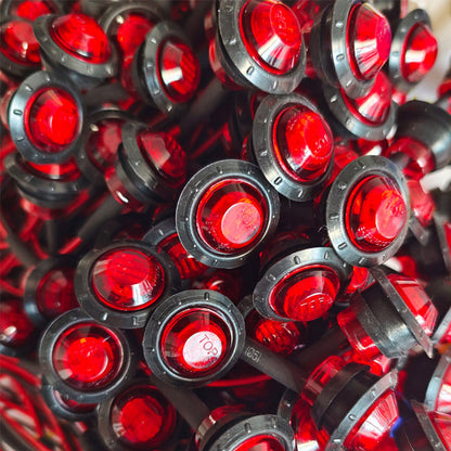 Rundt LED-sidemarkeringslys for lastebiler og busser