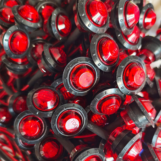 Rundt LED-sidemarkeringslys for lastebiler og busser