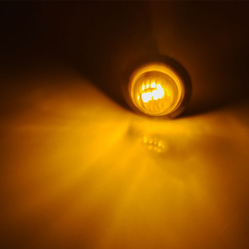 Rundt LED-sidemarkeringslys for lastebiler og busser