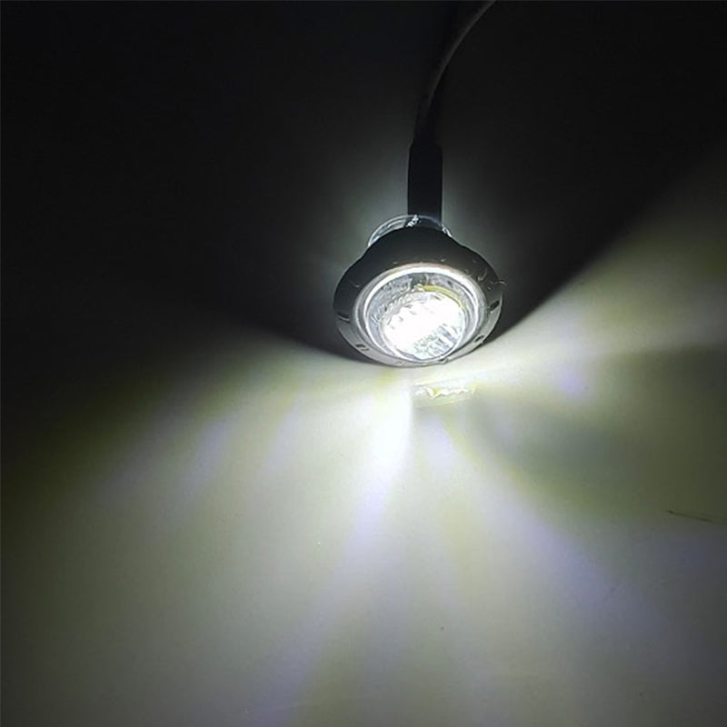 Rundt LED-sidemarkeringslys for lastebiler og busser