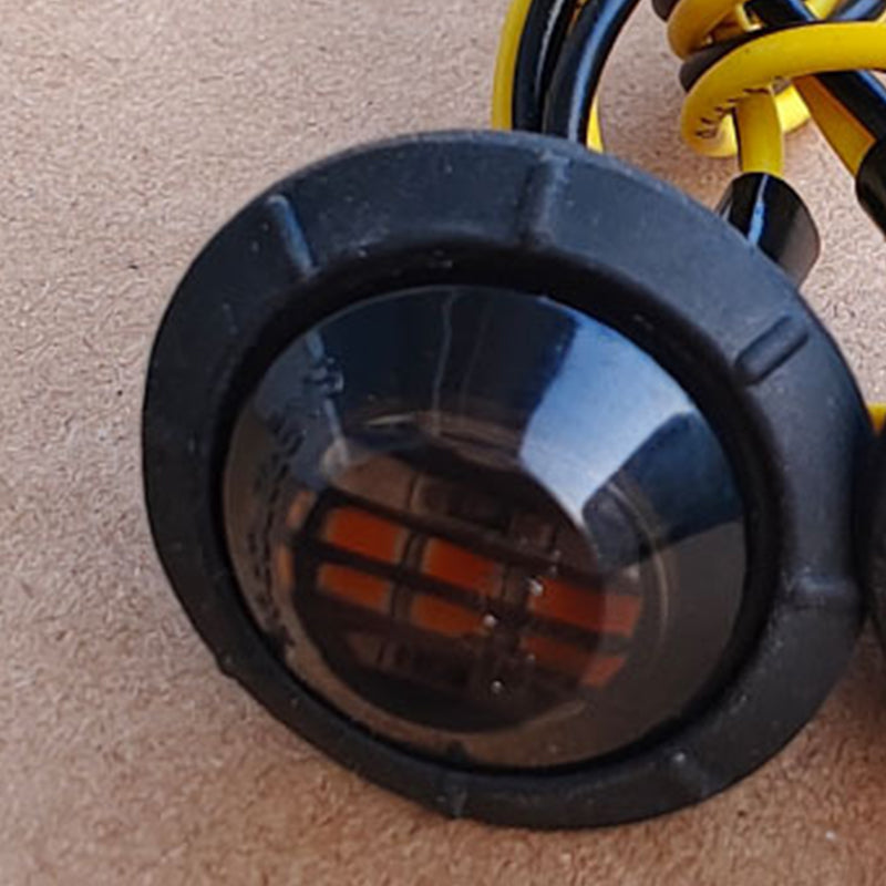Rundt LED-sidemarkeringslys for lastebiler og busser