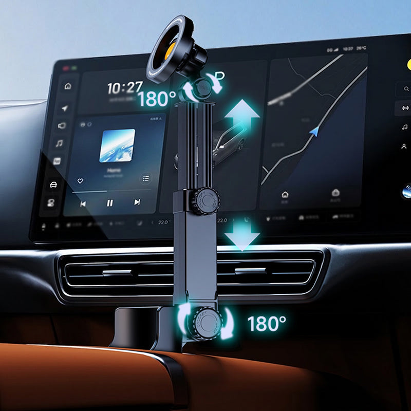 🚗 50% RABATT – Bilkoppholder telefonfeste – N52 magnet – 360° justerbar – én-hånds betjening