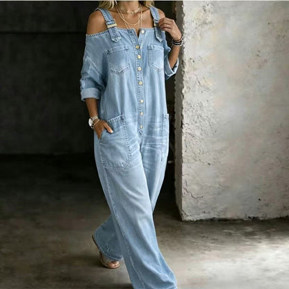 ⏳🔥TIDSBEGRENSET 50 % RABATT! 👗 Løs passform, vide ben og lommer – Uanstrengt komfort og stil ✨
