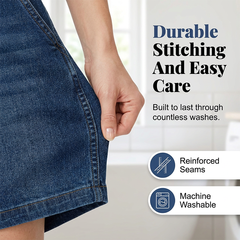 💥✨Tidsbegrenset spesialtilbud med 50% rabatt – Korte, uformelle denim-overalls for damer