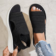 👡🌬️ Dame Pustende Plattformsandaler i Strikk – Lett Hæl – Betaling ved Levering ✨✅