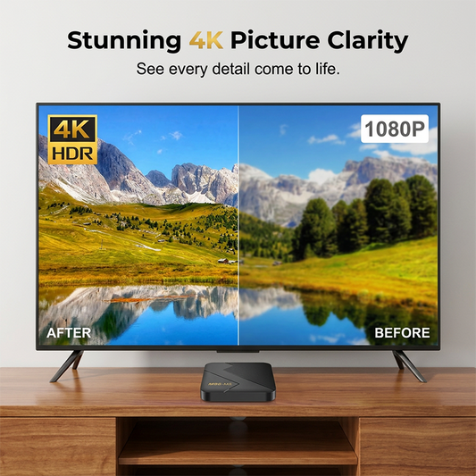 ⏳🔥TIDSBEGRENSET 50 % RABATT! Android TV-boks med Bluetooth