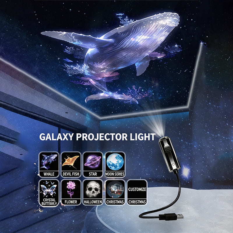 Plug-and-Play HD Galaxy & Ocean Projektor Nattlys 🥳55 000+ fornøyde brukere