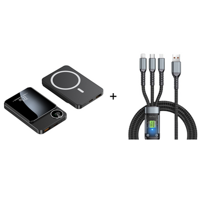 🔋⚡ 22,5 W powerbank – magnetisk, slank, lader opp 3 enheter samtidig!