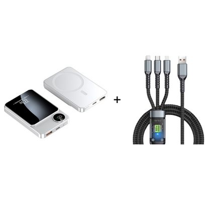 🔋⚡ 22,5 W powerbank – magnetisk, slank, lader opp 3 enheter samtidig!