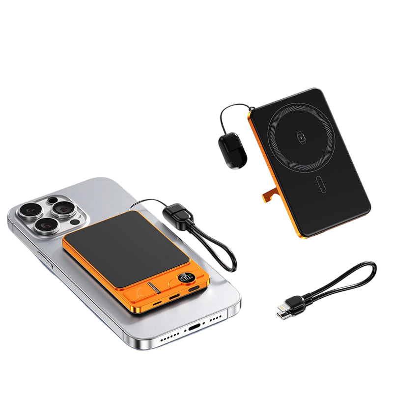 🔋⚡ 22,5 W powerbank – magnetisk, slank, lader opp 3 enheter samtidig!
