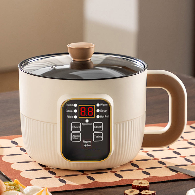 🍲 50 % RABATT I BEGRENSET TID! ✨ Multifunksjonell smart elektrisk gryte – 6 forhåndsinnstilte programmer, forsinkelsestimer, dampkoker 🍜