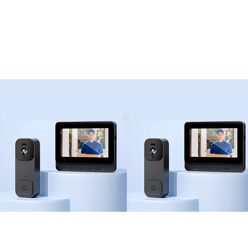 🏠⚡ BEGRENSET TID 50 % RABATT! Smart videoringeklokke med 4,3" skjerm – sanntidsovervåking og toveis samtale 🏡💖