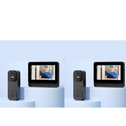 🏠⚡ BEGRENSET TID 50 % RABATT! Smart videoringeklokke med 4,3" skjerm – sanntidsovervåking og toveis samtale 🏡💖