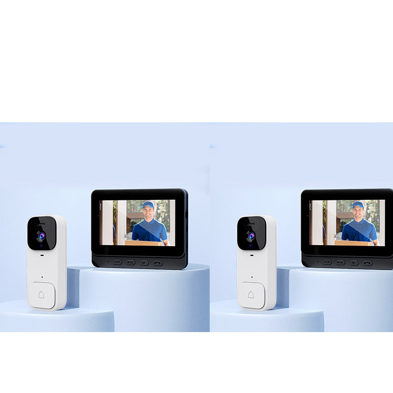 🏠⚡ BEGRENSET TID 50 % RABATT! Smart videoringeklokke med 4,3" skjerm – sanntidsovervåking og toveis samtale 🏡💖