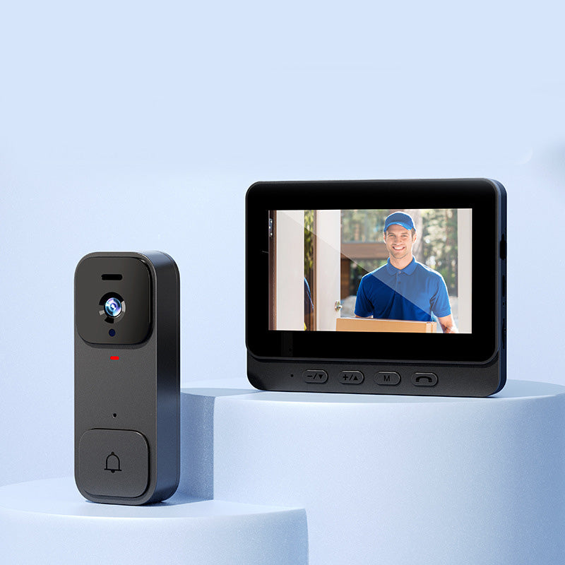 🏠⚡ BEGRENSET TID 50 % RABATT! Smart videoringeklokke med 4,3" skjerm – sanntidsovervåking og toveis samtale 🏡💖