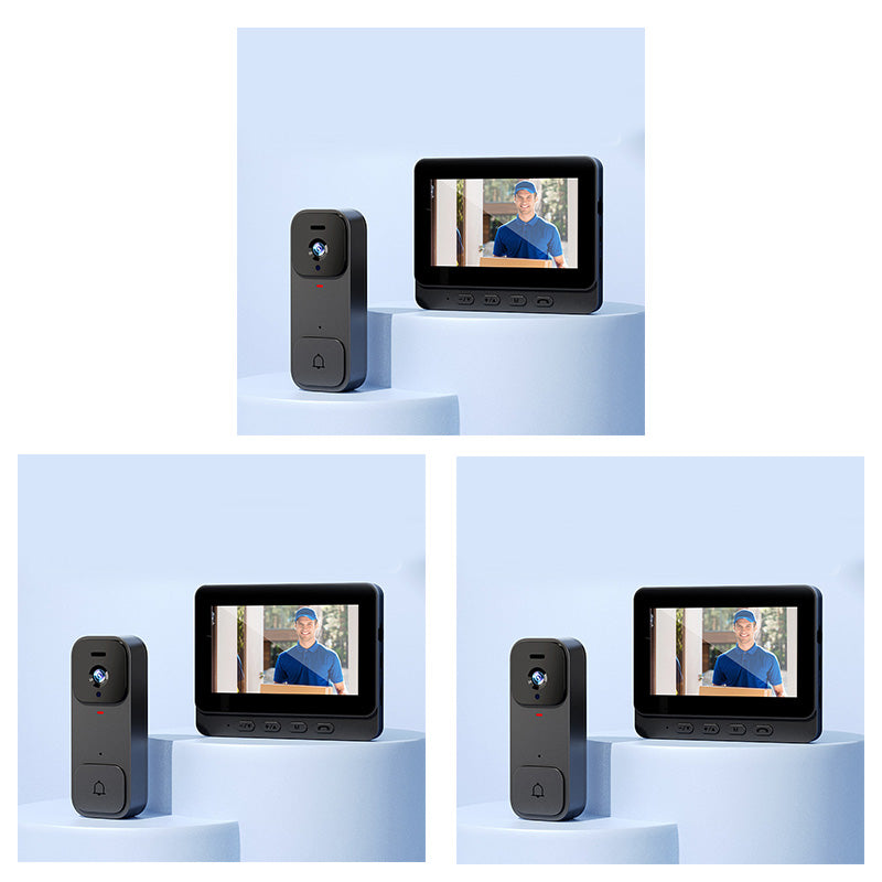🏠⚡ BEGRENSET TID 50 % RABATT! Smart videoringeklokke med 4,3" skjerm – sanntidsovervåking og toveis samtale 🏡💖